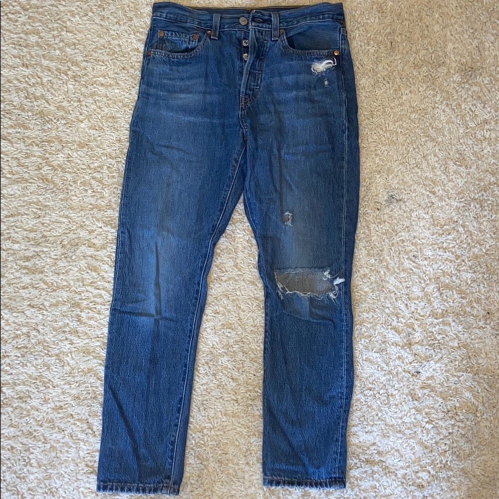 Levi’s 501 Medium Waist Skinny Jeans